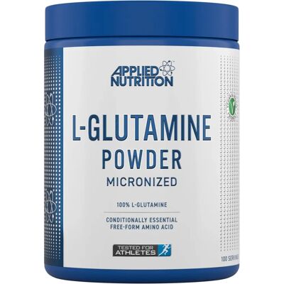 Poudre de L-Glutamine Micronisée Applied Nutrition 500g - Soutien à la récupération et immunité - Publicité Poudre de L-Glutamine Micronisée Applied Nutrition 500g - Soutien à la récupération et immunité - Publicité