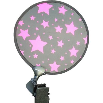 My Buggy Buddy Stars Sunshade - Pink - Sunshade for stroller & car seat My Buggy Buddy Stars Sunshade - Pink - Sunshade for stroller & car seat