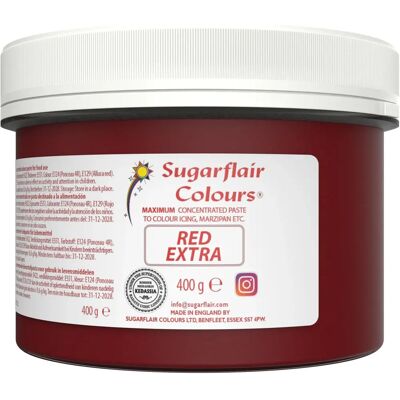 Sugarflair Extra Pink 400g - Extra Red - Food Coloring Powder Sugarflair Extra Pink 400g - Extra Red - Food Coloring Powder