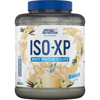 Applied Nutrition Iso-XP Vanille - Supplément de Protéine de Lactosérum - Publicité Applied Nutrition Iso-XP Vanille - Supplément de Protéine de Lactosérum - Publicité