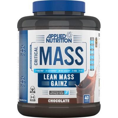 Applied Nutrition Critical Mass Professional 2.4kg Chocolat - Gain de poids - Publicité Applied Nutrition Critical Mass Professional 2.4kg Chocolat - Gain de poids - Publicité