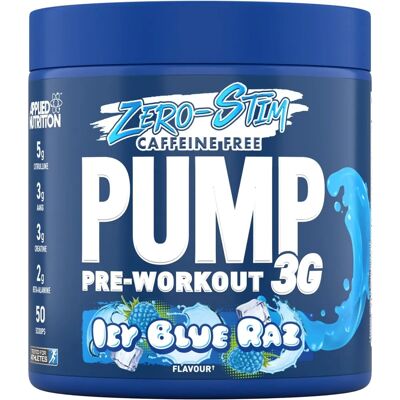 Applied Nutrition Pump 3G Zero Bleu Glacial - Pré-Workout - Publicité Applied Nutrition Pump 3G Zero Bleu Glacial - Pré-Workout - Publicité