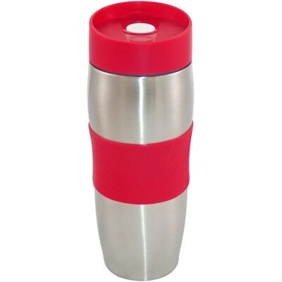 Cenocco CC-6000 - Mug de voyage en acier inoxydable, Rouge - Publicité Cenocco CC-6000 - Mug de voyage en acier inoxydable, Rouge - Publicité