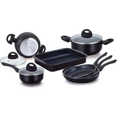 Herzberg - HG-9016 - Marble coating - Cookware set - Publicité Herzberg - HG-9016 - Marble coating - Cookware set - Publicité