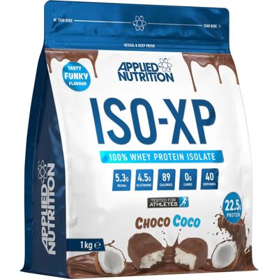 Applied Nutrition Iso-XP Choco Coco - Isolat de Protéine de Lactosérum 1kg - Publicité Applied Nutrition Iso-XP Choco Coco - Isolat de Protéine de Lactosérum 1kg - Publicité