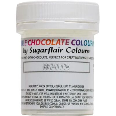 Sugarflair Weiße Schokoladenfarben - 35g - Schokoladenfarben Sugarflair Weiße Schokoladenfarben - 35g - Schokoladenfarben