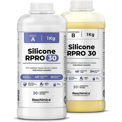 RESCHIMICA RESCHIMICA Gomma di silicone - Alta performance, resistente allo strappo, 30 Shore RESCHIMICA RESCHIMICA Gomma di silicone - Alta performance, resistente allo strappo, 30 Shore
