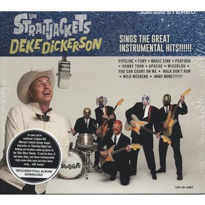 Yep Roc Records Los StraitJackets - Deke Dickerson sjunger de stora instrumentala hits - CD Yep Roc Records Los StraitJackets - Deke Dickerson sjunger de stora instrumentala hits - CD
