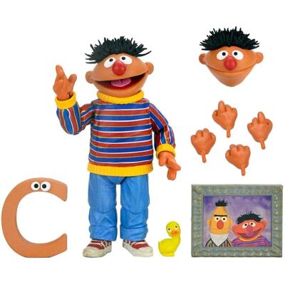 NECA Ernie Action Figure - Sesame Street 1/10 Scale Collectible NECA Ernie Action Figure - Sesame Street 1/10 Scale Collectible