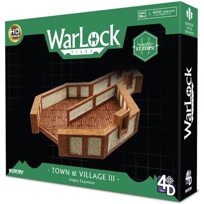 WizKids Warlock Tiles: Town & Village III - Angles Expansion - Tile Set WizKids Warlock Tiles: Town & Village III - Angles Expansion - Tile Set