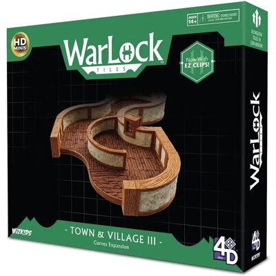 WizKids Warlock Tiles Town & Village III Courbes Extension - Accessoires de Jeux de Société - Publicité WizKids Warlock Tiles Town & Village III Courbes Extension - Accessoires de Jeux de Société - Publicité