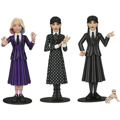 NECA Wednesday Toony Terrors 6- Set di Action Figures NECA Wednesday Toony Terrors 6- Set di Action Figures