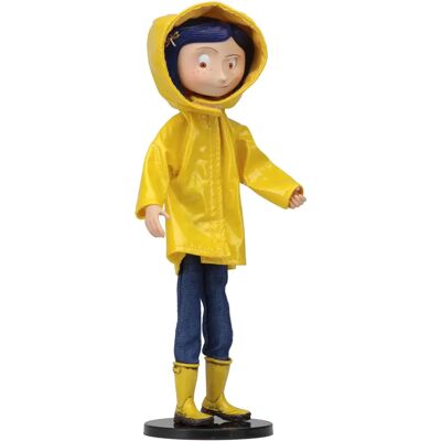 NECA Coraline Bendy Doll Raincoat & Boots - Fashion Toy for Kids NECA Coraline Bendy Doll Raincoat & Boots - Fashion Toy for Kids