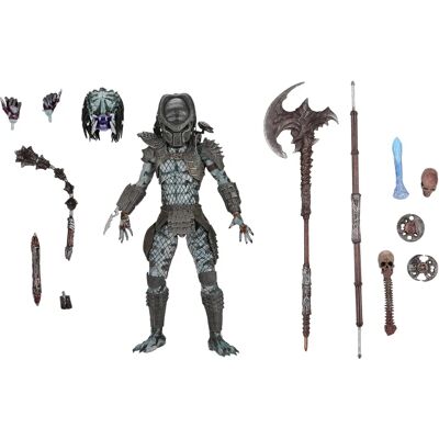 NECA Ultimate Warrior Predator 30th Anniv. Action Figure - Grey - Predator NECA Ultimate Warrior Predator 30th Anniv. Action Figure - Grey - Predator