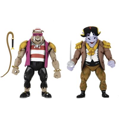 NECA Teenage Mutant Ninja Turtles Action Figure 2-pack - Pirate Rocksteady & Bebop NECA Teenage Mutant Ninja Turtles Action Figure 2-pack - Pirate Rocksteady & Bebop
