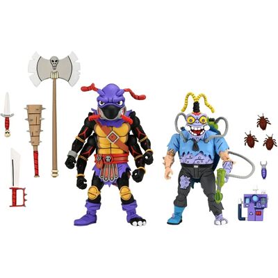NECA Teenage Mutant Ninja Turtles 2 Pack Antrax & Scumbug Action Figures - 18cm NECA Teenage Mutant Ninja Turtles 2 Pack Antrax & Scumbug Action Figures - 18cm