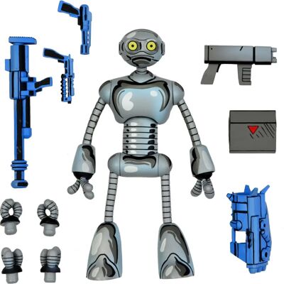 NECA Teenage Mutant Ninja Turtles Fugitoid Actionfigur - 14cm NECA Teenage Mutant Ninja Turtles Fugitoid Actionfigur - 14cm