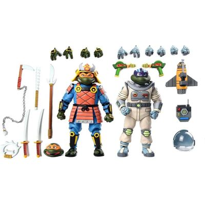 Figurines d'action Teenage Mutant Ninja Turtles - NECA, Ensemble de 2 - Publicité Figurines d'action Teenage Mutant Ninja Turtles - NECA, Ensemble de 2 - Publicité