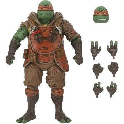 NECA Michelangelo Action Figure - The Last Ronin - Dystopian Future - Articulated Collectible NECA Michelangelo Action Figure - The Last Ronin - Dystopian Future - Articulated Collectible