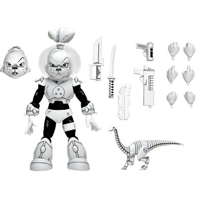 NECA Usagi Yojimbo Figura 18cm Blanco y Negro - Coleccionable NECA Usagi Yojimbo Figura 18cm Blanco y Negro - Coleccionable