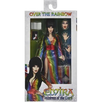 Figurine d'action arc-en-ciel NECA Elvira - Maîtresse des Ténèbres - Publicité Figurine d'action arc-en-ciel NECA Elvira - Maîtresse des Ténèbres - Publicité