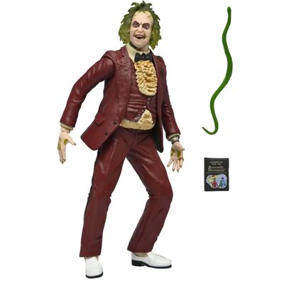 Figura de acción Beetlejuice 1988 de NECA con saco rojo Figura de acción Beetlejuice 1988 de NECA con saco rojo