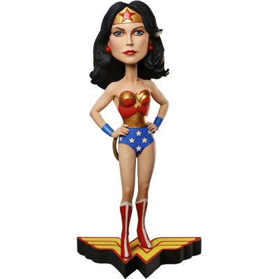 Figura collezionabile Wonder Woman Head Knocker in resina - NECA - DC Originals Figura collezionabile Wonder Woman Head Knocker in resina - NECA - DC Originals