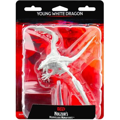Miniature jeune dragon blanc Wizkids - Dungeons & Dragons - Publicité Miniature jeune dragon blanc Wizkids - Dungeons & Dragons - Publicité