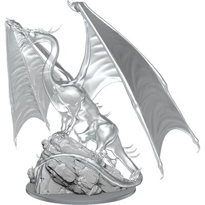 WizKids 90491 Unpainted D&D Young Emerald Dragon - collectible figure WizKids 90491 Unpainted D&D Young Emerald Dragon - collectible figure
