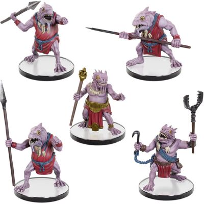 Ensemble de figurines Kuo-toa Wizkids - Jeu de guerre - Publicité Ensemble de figurines Kuo-toa Wizkids - Jeu de guerre - Publicité