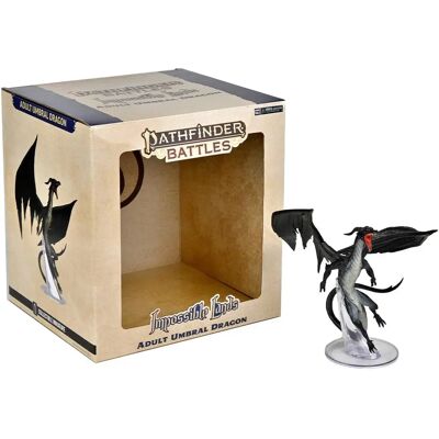 WizKids Adult Umbral Dragon Miniature - Pathfinder Battles RPG Collectible WizKids Adult Umbral Dragon Miniature - Pathfinder Battles RPG Collectible