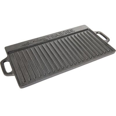 Plaque en fonte réversible Traeger BAC382 - Accessoire barbecue - Publicité Plaque en fonte réversible Traeger BAC382 - Accessoire barbecue - Publicité