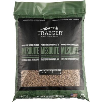 Pellets de mesquite Traeger - 9 kg para barbacoa Pellets de mesquite Traeger - 9 kg para barbacoa