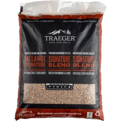Traeger PEL346 Pellets de Bois Dur - 9kg Carburant Naturel - Publicité Traeger PEL346 Pellets de Bois Dur - 9kg Carburant Naturel - Publicité