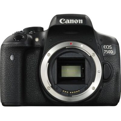 Canon - EOS 750D - 24.2 MP - Schwarz - DSLR camera body Canon - EOS 750D - 24.2 MP - Schwarz - DSLR camera body