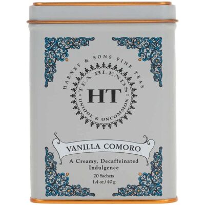 Harney & Sons Vanilka Comoro Odstraňovaný kofein černý čaj - 2 balení Harney & Sons Vanilka Comoro Odstraňovaný kofein černý čaj - 2 balení