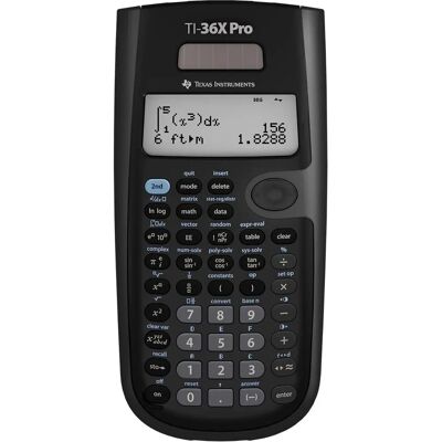 Calculatrice Scientifique Texas Instruments TEX-TI36XPRO - Noir Calculatrice Scientifique Texas Instruments TEX-TI36XPRO - Noir