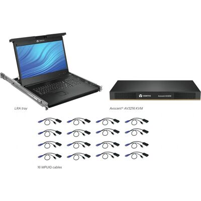 Console rack Vertiv Avocent LRA185KMM16D-204 - Écran LCD 19", 16 ports, Noir - Publicité Console rack Vertiv Avocent LRA185KMM16D-204 - Écran LCD 19", 16 ports, Noir - Publicité