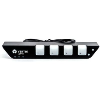 Vertiv AFP0004 - Commutateur KVM 4 ports Noir, Blanc - Publicité Vertiv AFP0004 - Commutateur KVM 4 ports Noir, Blanc - Publicité