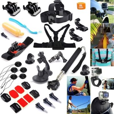 Kit d'accessoires 27 en 1 pour GoPro - Publicité Kit d'accessoires 27 en 1 pour GoPro - Publicité