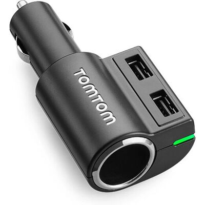 Cargador múltiple rápido TomTom - Coche - 3 puertos USB - Negro Cargador múltiple rápido TomTom - Coche - 3 puertos USB - Negro