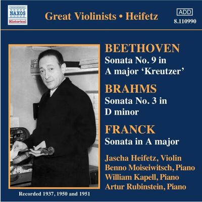 NAXOS Beethoven Brahms Franck Sonates pour violon - Album de musique - Publicité NAXOS Beethoven Brahms Franck Sonates pour violon - Album de musique - Publicité