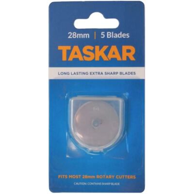 Lames de coupe rotative Taskar 28mm - Pack de 5 - Publicité Lames de coupe rotative Taskar 28mm - Pack de 5 - Publicité