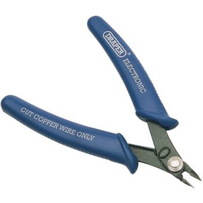 Draper 52589 130 mm Elektronik Zange - Flachschnitt Draper 52589 130 mm Elektronik Zange - Flachschnitt