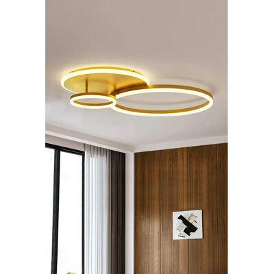 Living and Home - LED Ceiling Light - Gold - Ceiling Light Living and Home - LED Ceiling Light - Gold - Ceiling Light