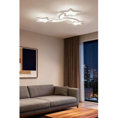 Living and Home - Stars 3-Light LED Ceiling Light - Cool White Living and Home - Stars 3-Light LED Ceiling Light - Cool White