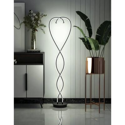 Livingandhome - Swirling LED - One Size - Floor Lamp Livingandhome - Swirling LED - One Size - Floor Lamp