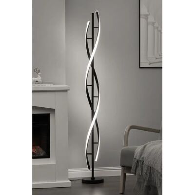 Living and Home LED Floor Lamp - Black - One Size - Floor lamp Living and Home LED Floor Lamp - Black - One Size - Floor lamp