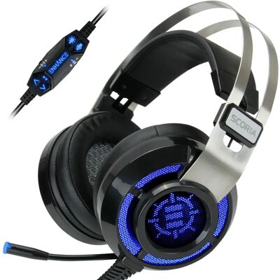 Fones de ouvido para jogos com fio ENHANCE Scoria 7.1 - Fones Fones de ouvido para jogos com fio ENHANCE Scoria 7.1 - Fones