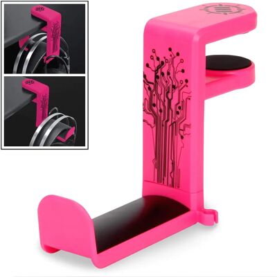 Support casque Enhance Rose - Haute technologie - Support casque - Rose - Publicité Support casque Enhance Rose - Haute technologie - Support casque - Rose - Publicité